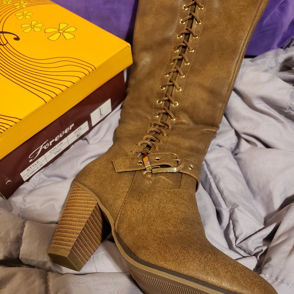 Brand New Forever Camila Boots size 8 1/2